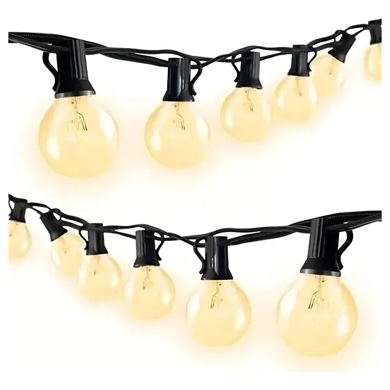 Guirnalda De Luces 25 Focos De Exterior Vintage Impermeable