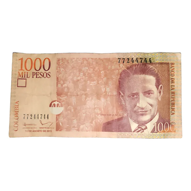 Colombia Billete 1000 Pesos 19/ago/2015