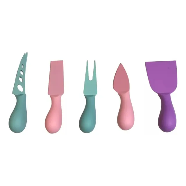Set 5 Mini Cuchillos Queso Botana Mantequilla Gourmet