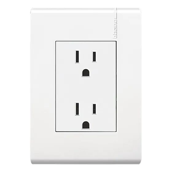 Tomacorriente Dúplex 2pt Bticino E6028nptl 5pzas Blanco