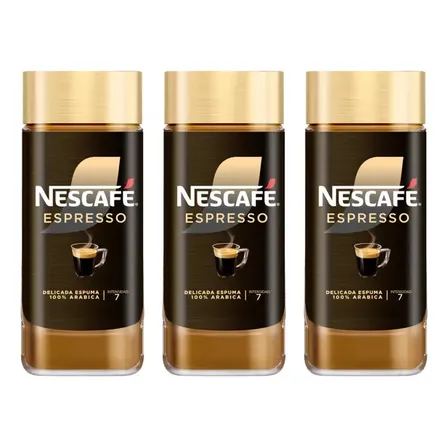 Café Nescafé® Fina Selección Espresso Frasco 100g Pack X3