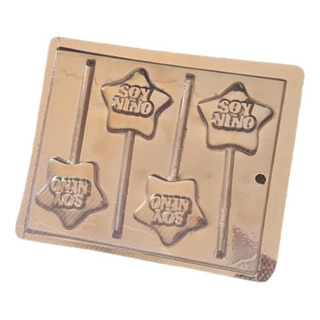 *molde Paletas De Chocolate 4 Estrellas Soy Niño Baby Shower *molde Paletas De Chocolate 4 Estrellas Soy Niño Baby Shower