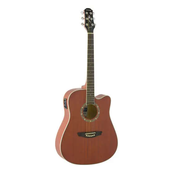 Violão Eletroacústico Strinberg Euro Series London LE30C para Destros Mahogany