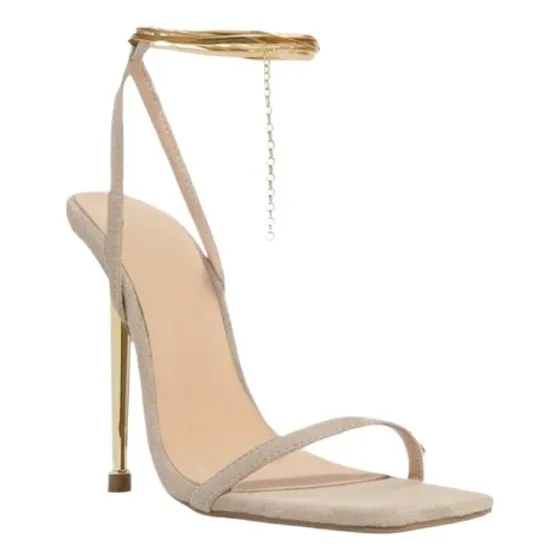 Women;s Square Toe Sandals, Chunky Heel Shoes