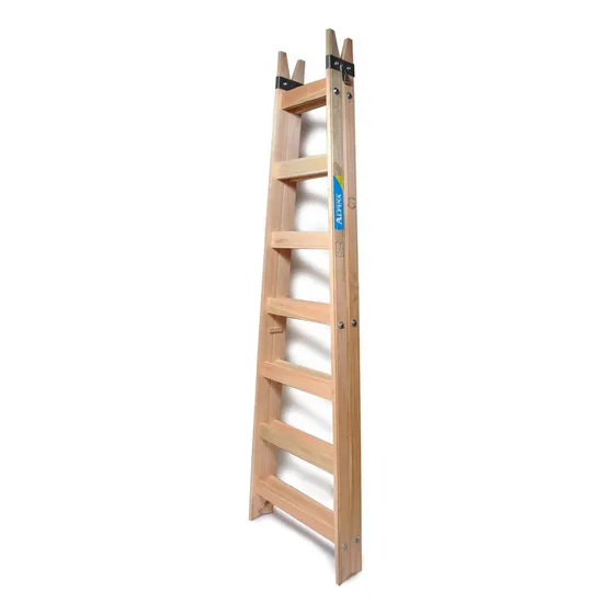 Escalera Pintor De Madera Reforzada 7 Escalones Alpina - Rex