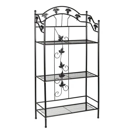 Repisa Porta Macetas Plantas Importado Metal Jaipur 3 Niv
