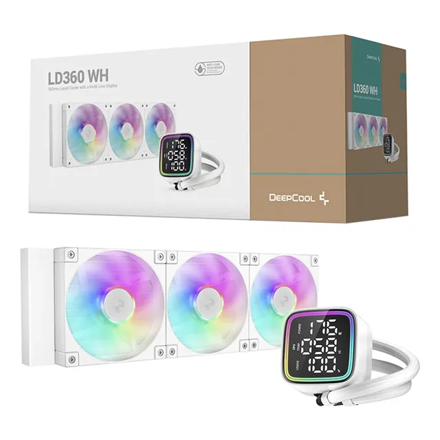 Cooler Liquido Deepcool Ld360 Argb Blanco Para Amd E Intel LED Cian