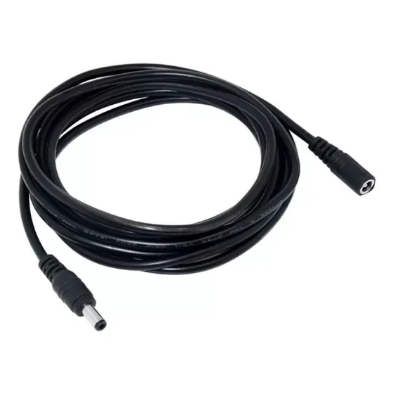 Cable Extensión 5 Metros Para Cámara Cctv Dc 3.5x1.35mm