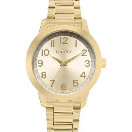Relógio Feminino Co2039bis/4d Analógico Dourado Condor