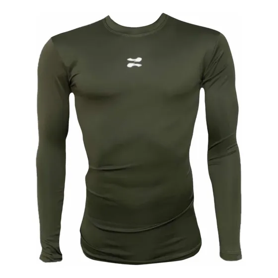 Playera Licra Zapari Manga Larga Para Hombre Con Dry Fit
