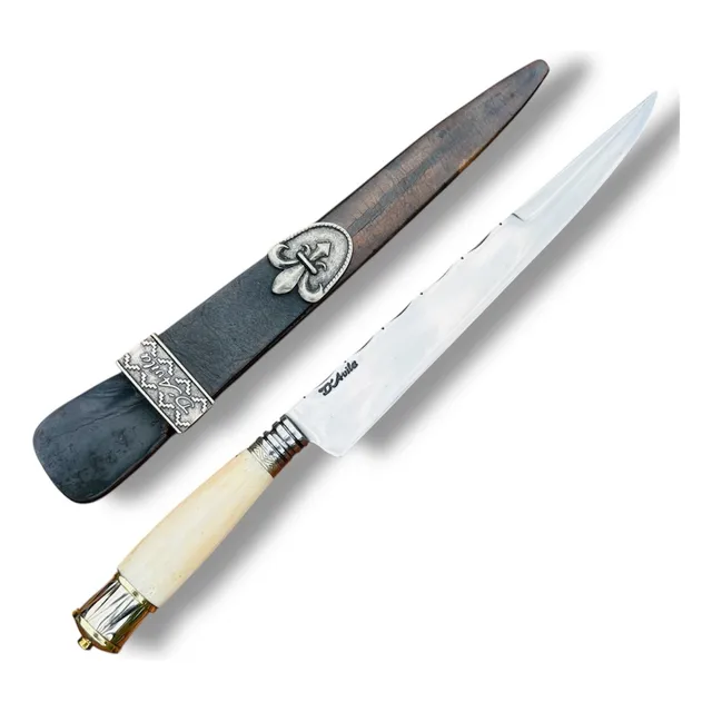 Faca Forjada Artesanal Gaúcha Churrasco Lida Carbono 5160