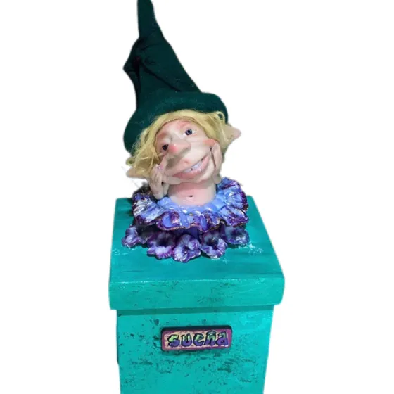 Caja Magica Con Duende Protector Guarda Tesoros Super Tierna