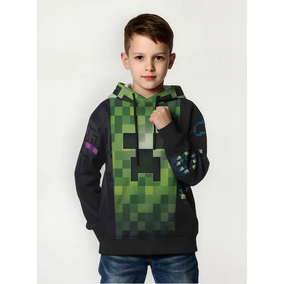 Sudadera Sublimada Minecraft Enderman Creeper Warden Niño