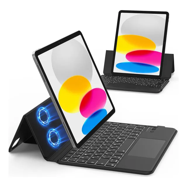 Teclado Magic Keyboard Con Ñ Compatible Para 2022 iPad 10th