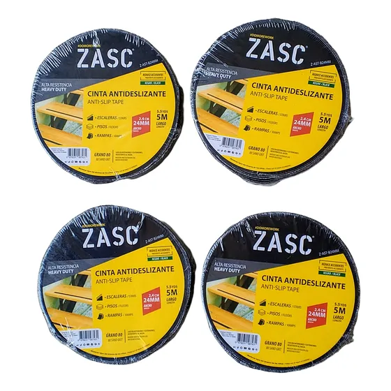 Cinta Antideslizante De 5 Mts De Largo Y 24 Mm Ancho. Zasc