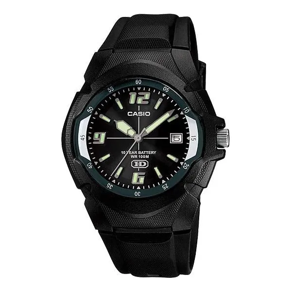 Reloj Analogico Casio Mw-600f-1av Resiste Al Agua 100 Metros