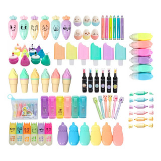 2 Kits Mini Marca Texto Modelos Variados 12 Peças Papelaria 2 Kits Mini Marca Texto Modelos Variados 12 Peças Papelaria