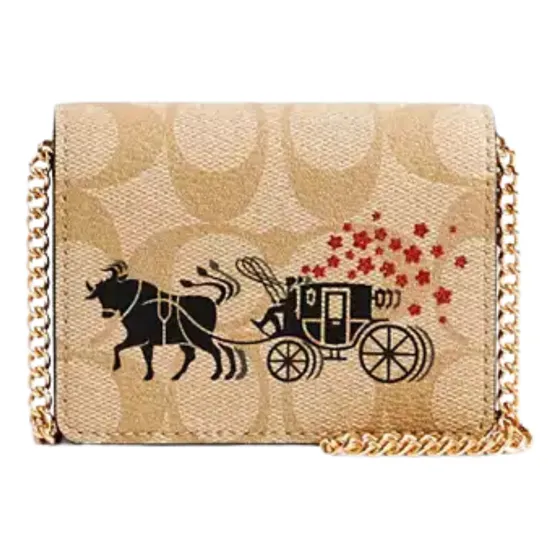 Mini Bandolero Monedero Coach S2 Para Mujer