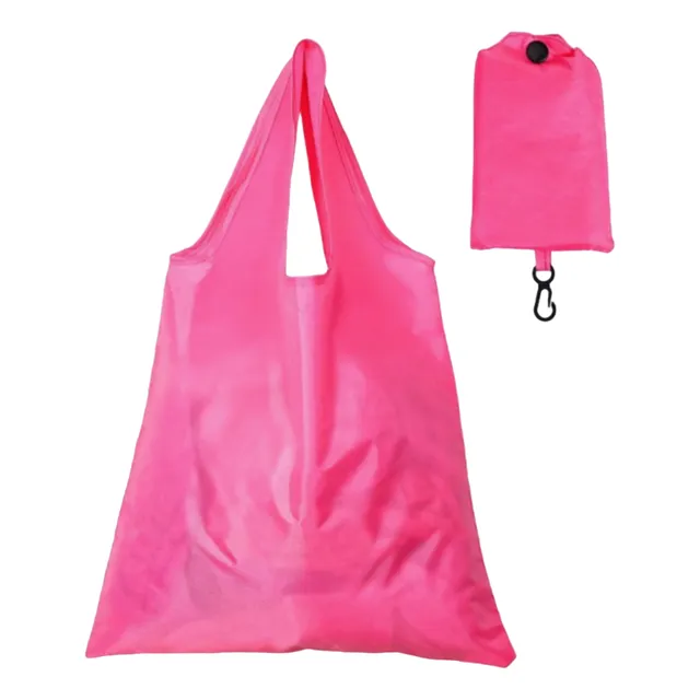 Bolsa Lisa Compras Plegable Impermeable Reutilizar Bolsillo