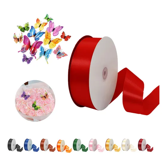 Listón Satinado 4 Cm De Ancho Cinta De Seda Para Decoraciones 91m Cinta De Raso Satinado Con Una Variedad De Opciones De Color, Para Manualidades,arcos,envoltura De Regalos, Flores Hechas A Mano,bodas