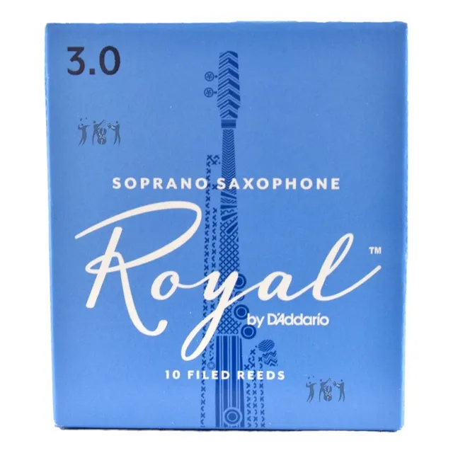 Caña Saxo Soprano Bb # 3 Rico Royal Rib1030 Caja X 10
