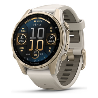 Garmin Fenix 8 43 Mm, Amoled Sapphire, Dorado Claro Garmin Fenix 8 43 Mm, Amoled Sapphire, Dorado Claro