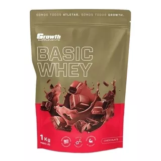 Whey Protein Growth Basic Whey (1kg) - Growth Supplements Sabor Chocolate Whey Protein Growth Basic Whey (1kg) - Growth Supplements Sabor Chocolate