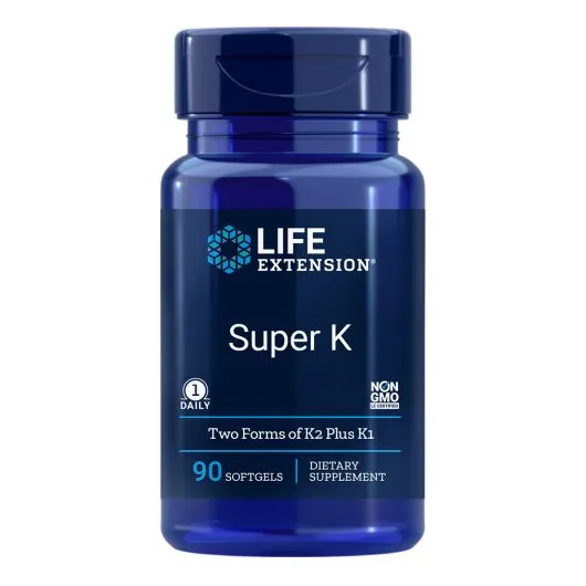 Suplemento De Vitamina K Life Extension Super K 90 Cápsulas