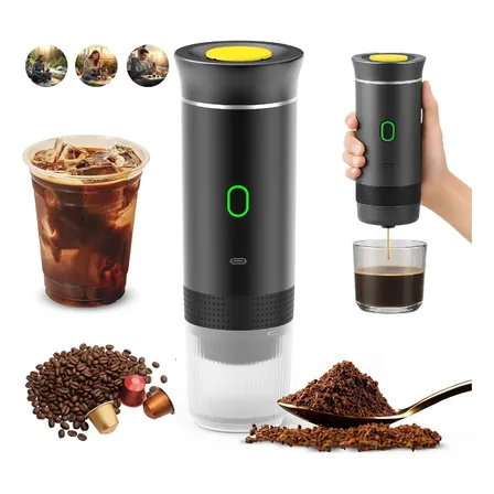 3 Em 1 Máquina Café Expresso Portátil Para Viagem Cabo Usb-c Preto 127/220v