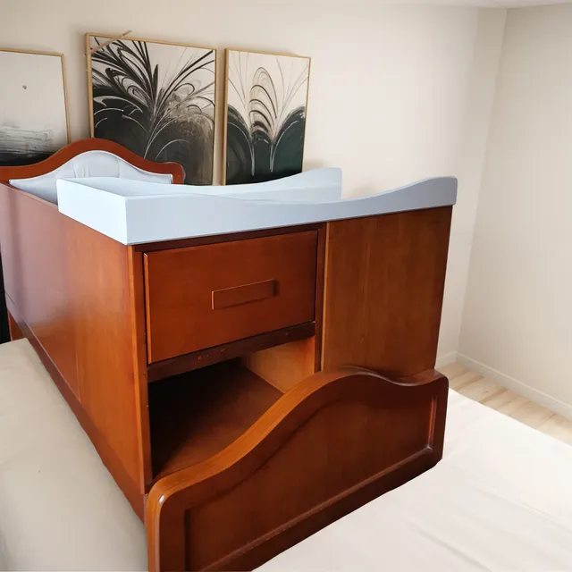 Juego De Dormitorio Niña. Cama Cuna, Escritorio, Espejo