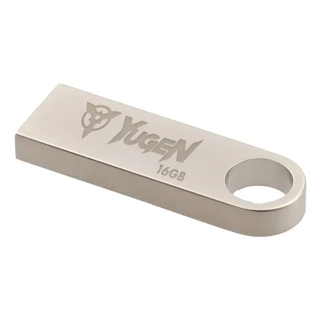 Paquete 200 Memorias Usb 16gb Mayoreo Yugen Metalica Plata Color Gris