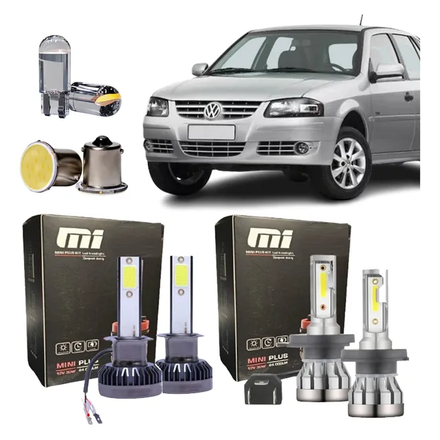 Lampara Cree Led Alta Baja Auxiliares T10 Stop Vw Gol Power