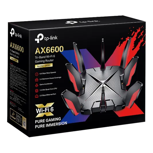 Router Tp-link Ax6600 Archer Gx90 Tri-band Wi-fi 6 Gaming
