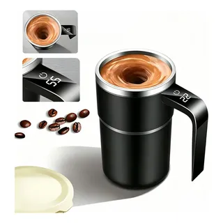 Bbmoye Caneca Misturadora Elétrica Automática Recarregável Inox 380 Preto
