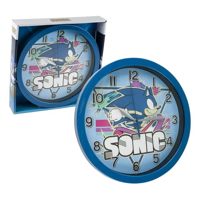 Sonic The Hedgehog Print Reloj Pared 9.5  Decoracion Para