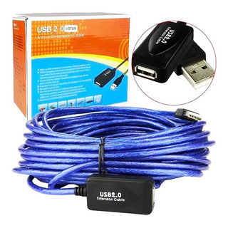 Cabo Usb 2.0 Extensor Macho Femea 10 Metros 10m Amplificado Cabo Usb 2.0 Extensor Macho Femea 10 Metros 10m Amplificado
