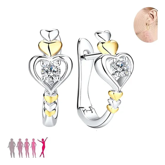 - Pendientes De Aro Magnéticos For Adelgazar