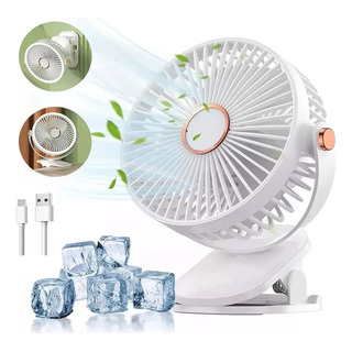 Ventilador De Mini Escritorio Portátil Recargable Con Luz Ventilador De Mini Escritorio Portátil Recargable Con Luz