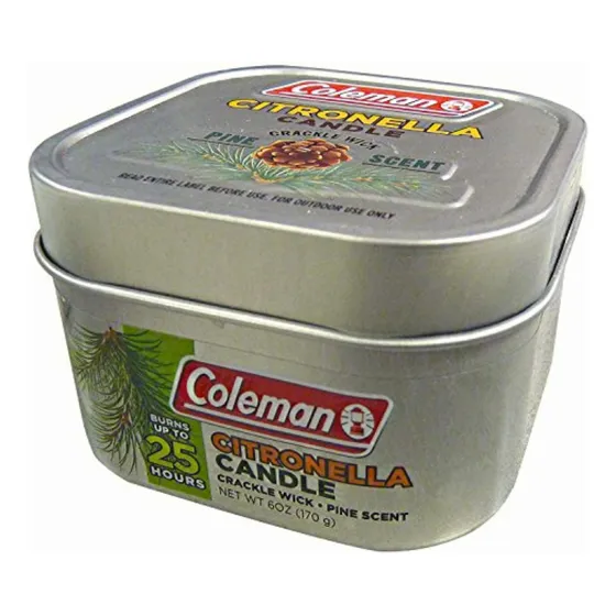 Coleman Vela Aromática De Citronela Con Mecha De Madera