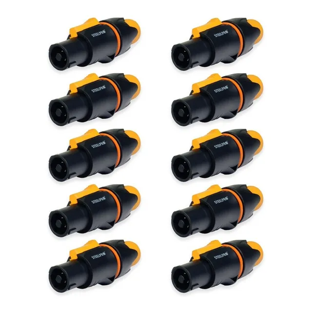10 Conectores De Audio De 4 Polos Speakon - Steelpro
