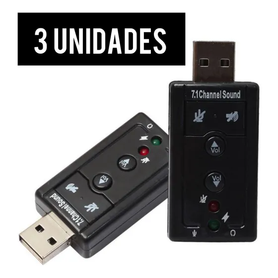 Tarjeta De Sonido Usb 7.1 Canales Tipo Pendrive Adaptador