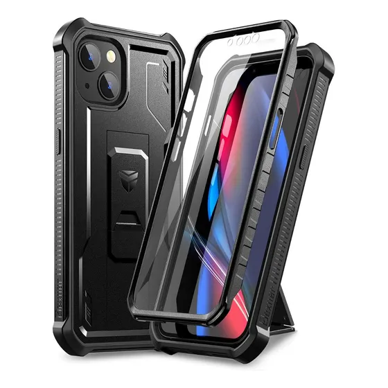 Case Protector 360° Para iPhone 13 Normal 6.1 Dexnor (negro)