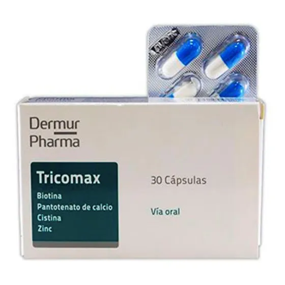 Tricomax® X 30 Caps Anticaída | + Biotina + Cistina + Zinc