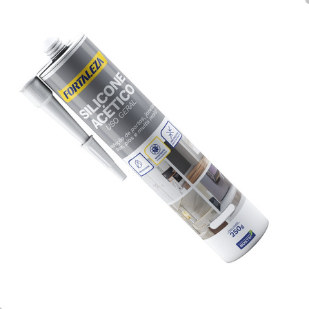 Silicone Acético Cartucho Uso Geral 250g Vedação Selante Silicone Acético Cartucho Uso Geral 250g Vedação Selante