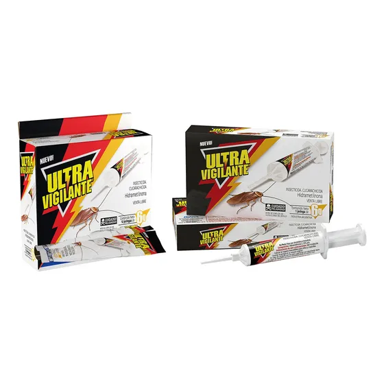 Gel Mata Cucarachas Efecto Domino Veneno Jeringa Vigilante