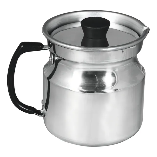 Jarra Cafeteira De Alumínio Polido 14 Cm