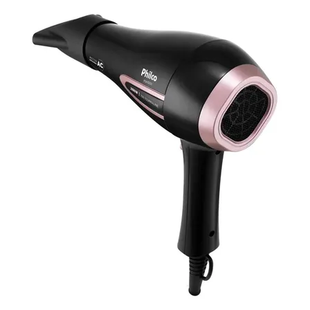 Secador De Cabelos Philco Psa3250 Íons Tourmaline 2100w Cor Preto 127v