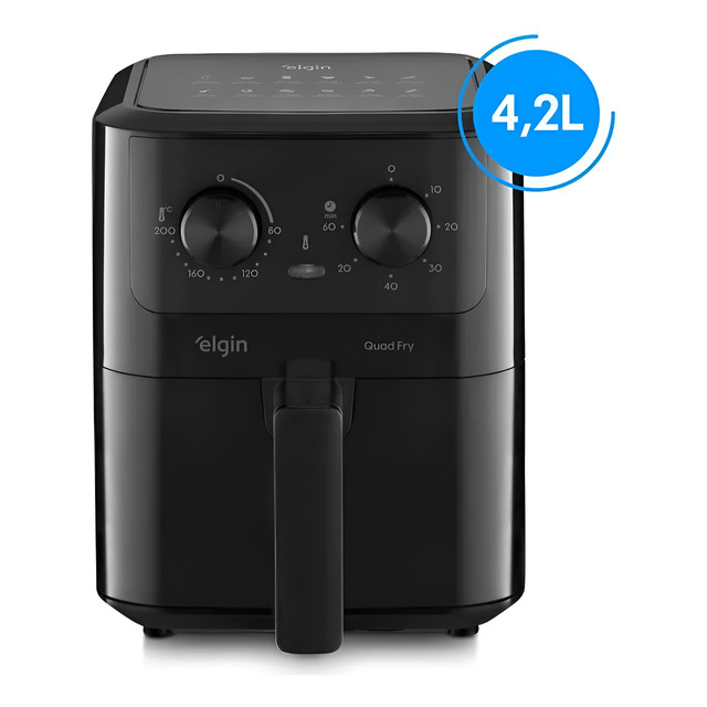 Fritadeira Eletrica Sem Óleo Air Fryer 4,2l Elgin Quad 110v Fritadeira Eletrica Sem Óleo Air Fryer 4,2l Elgin Quad 110v