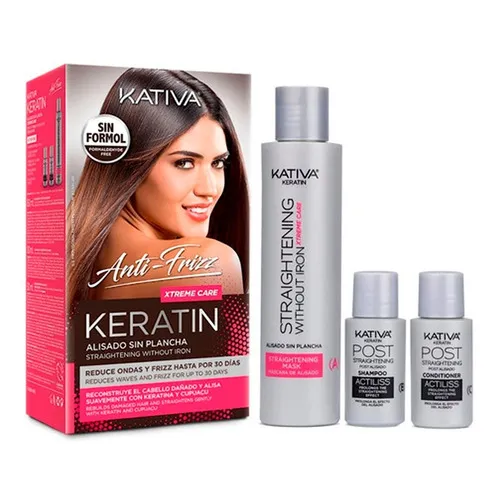 Tratamiento Alisado Keratin Sin Plancha Anti-frizz Kativa
