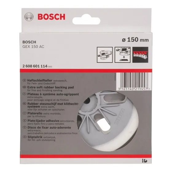 Porta Lijador Blando Extra Suave (gex 150) 6 150mm Bosch